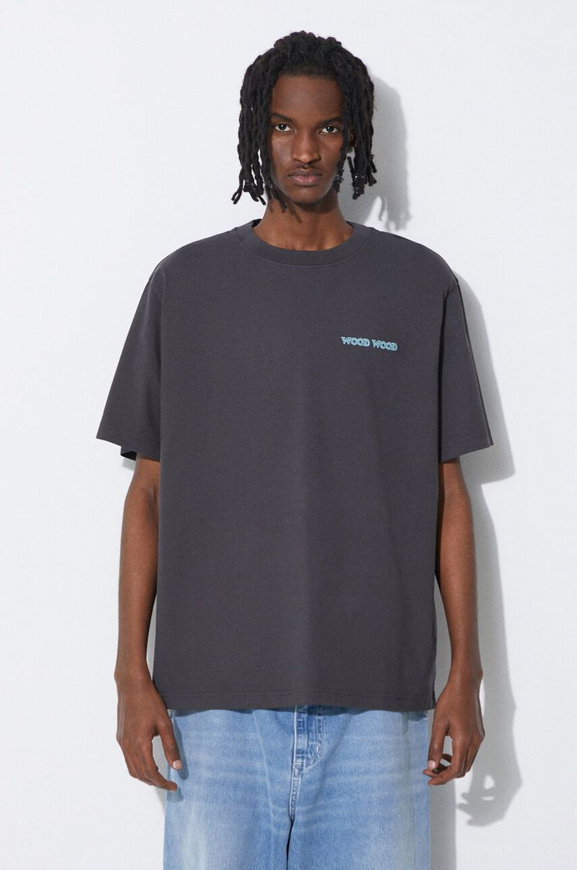 Majica kratkih rukava WOOD WOOD T-Shirt With Print Siva | 12415705.2507