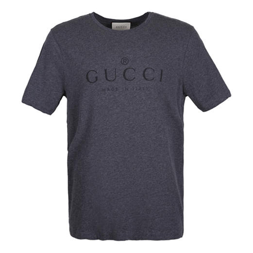 Majica kratkih rukava Gucci Logo Cotton T-Shirt Siva | 441685-X3A80-1200