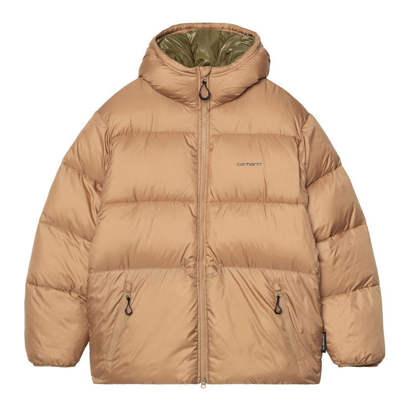 Pernata jakna Carhartt WIP Hooded Puffer Jacket Smeđa | I033920_9