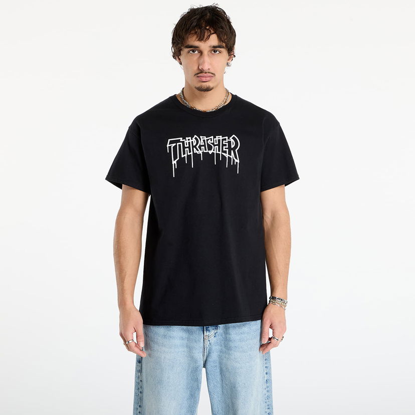 Majica kratkih rukava Thrasher One-liner T-Shirt Crna | 145777