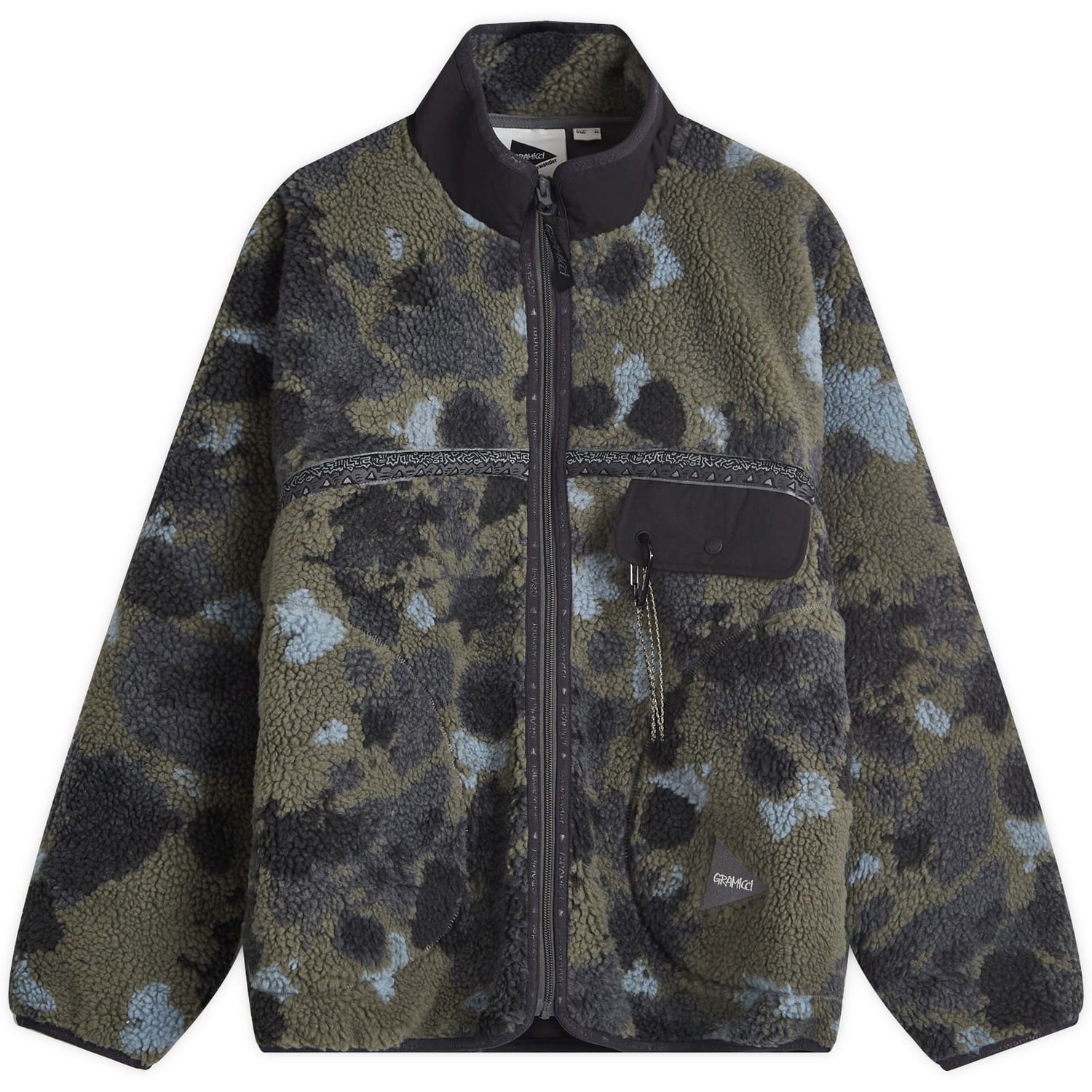 Jakna GRAMICCI And Wander x Tape Fleece Jacket Camo Zelena | GUJ4-F3005-M-CAMO, 0