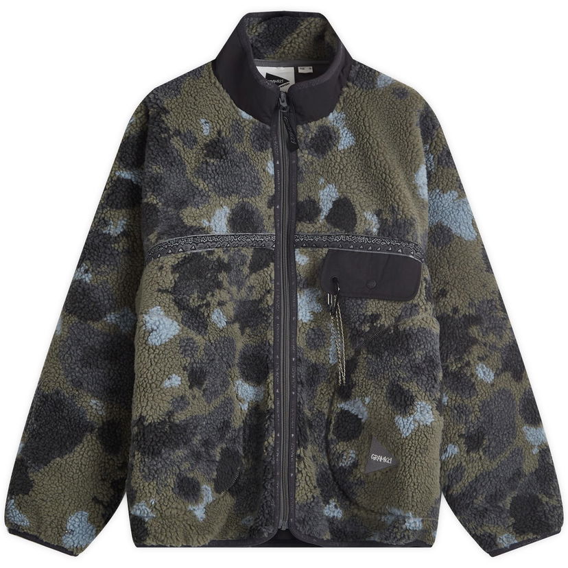 Jakna GRAMICCI And Wander x Tape Fleece Jacket Camo Zelena | GUJ4-F3005-M-CAMO