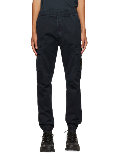 Cargo hlače Stone Island Patch Cargo Crna | 7715313L1