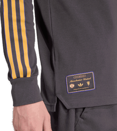 Polo majica adidas Originals Manchester United Icon Long Sleeve Polo Shirt Siva | jn2822, 2