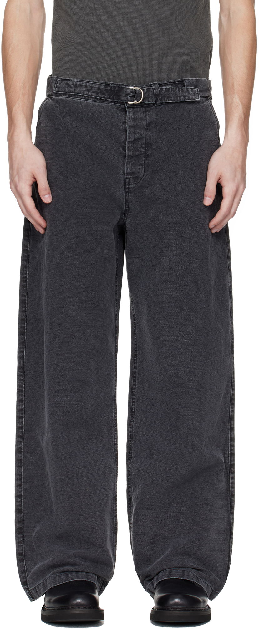 Hlače OUR LEGACY Our Legacy Stern Chino Trousers Crna | M2254SB