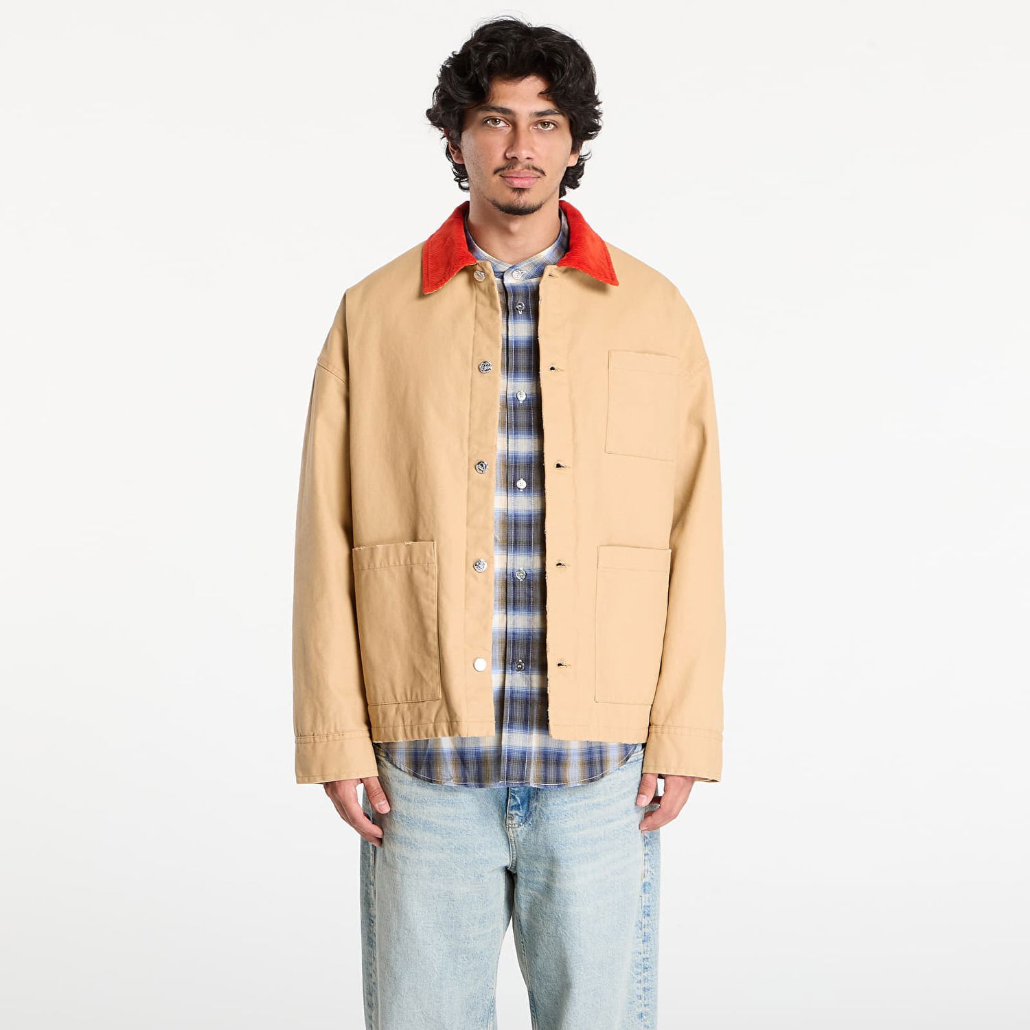 Jakna A.P.C. A.P.C. x Marc Jacobs Lined Jacket With Contrast Collar Bež | COHKM-M32012 CAB, 0
