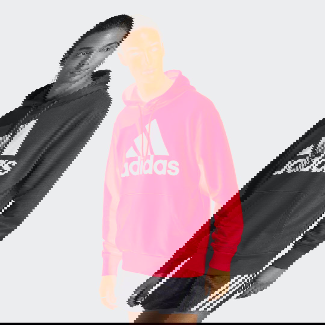 Dukserice adidas Performance Essentials French Terry Big Logo Hoodie Crvena | IC9365, 0