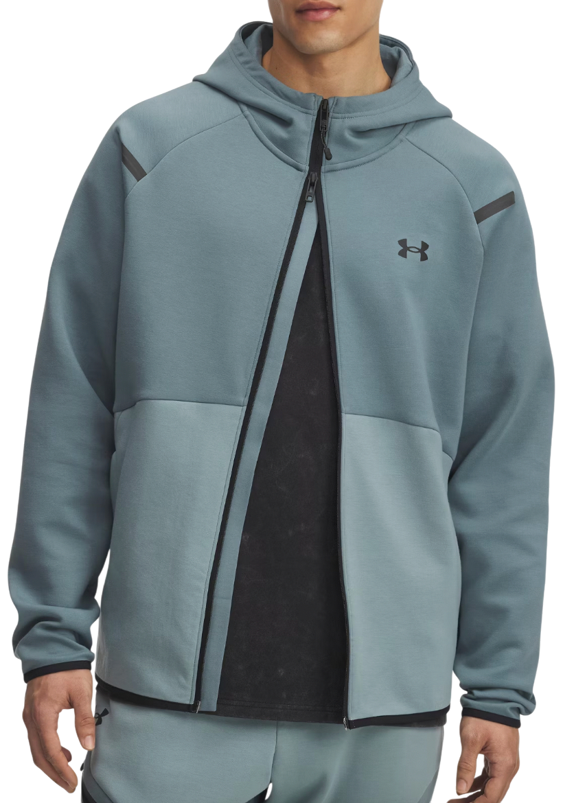 Dukserice Under Armour Unstoppable Fleece Full-Zip Hoodie Tirkiz | 1389352-587