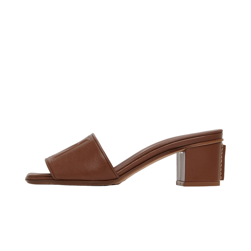 Tenisice i cipele Max Mara Max Mara Embossed Heeled Sandals Smeđa | 2345211131600 MM81128