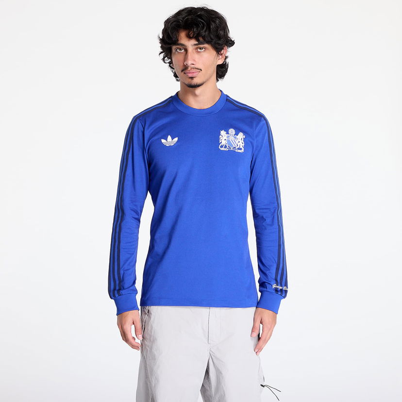 Majica kratkih rukava adidas Originals Manchester United George Best Long Sleeve Jersey Plava | IV7536
