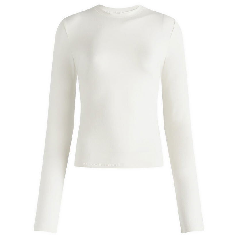 Majica kratkih rukava SKIMS SKIMS Cotton Jersey Long Sleeve T-Shirt, Size Medium Bijela | AP-TSH-0647-MBL