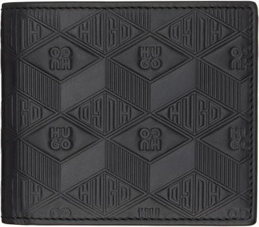 Novčanik BOSS Hugo Embossed Leather Wallet Crna | 50542006, 0