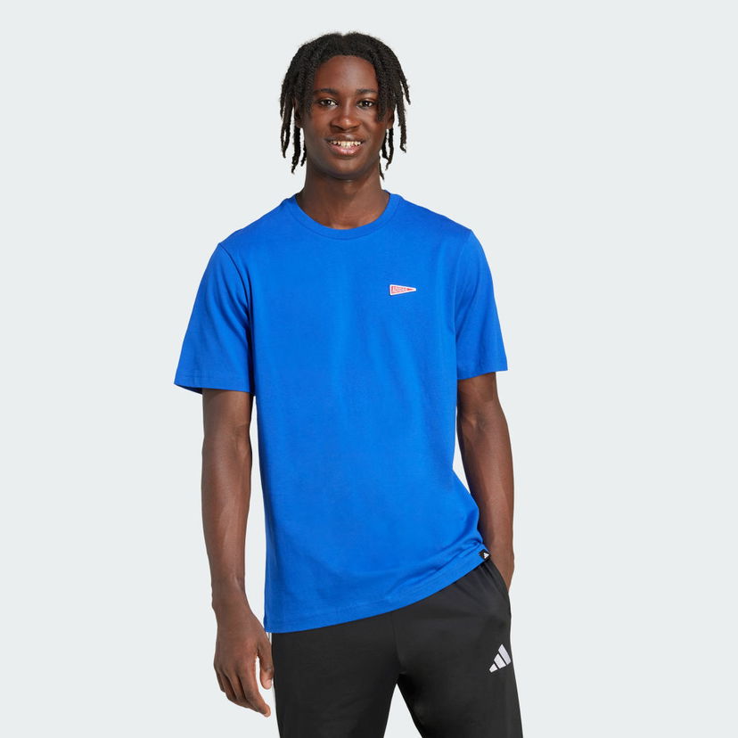 Majica kratkih rukava adidas Performance Pennant Trim Graphic T-Shirt Plava | JL9227