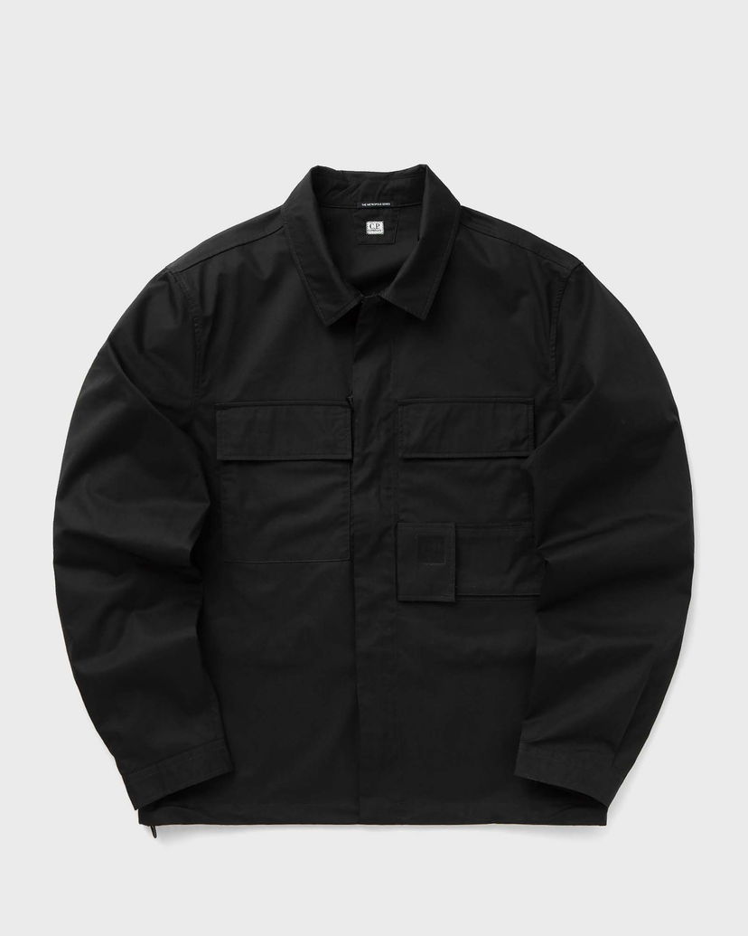 Jakna C.P. Company METROPOLIS SERIES GABARDINE UTILITY OVERSHIRT Crna | 17CLOS040A006472A-999
