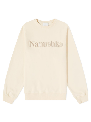 Dukserice Nanushka Remy Logo Crew Sweat Bež | NM21RSSW01071