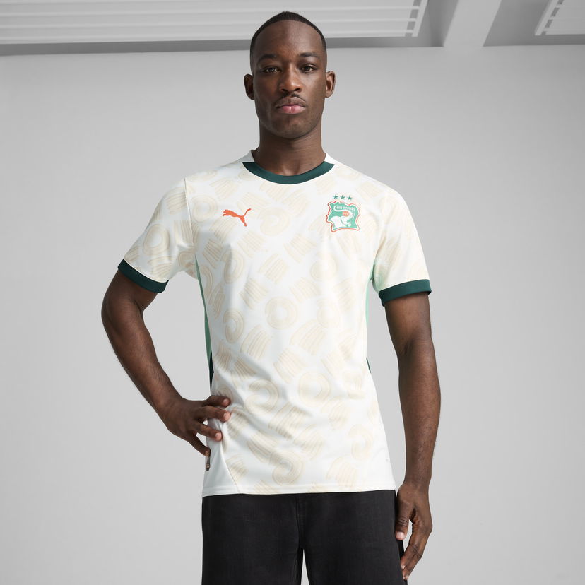 Majica kratkih rukava Puma Ivory Coast Away 2025 Jersey Bijela | 777210_02