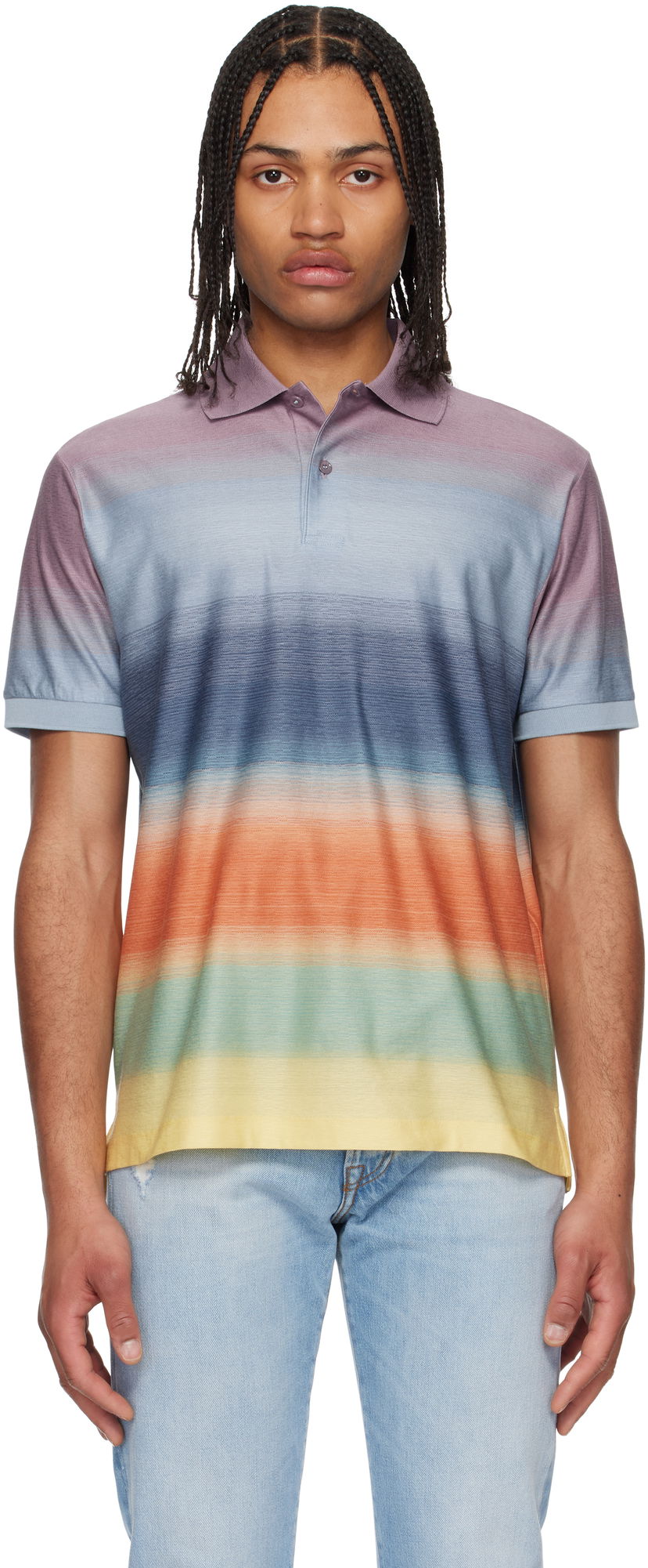 Polo majica Paul Smith Paul Smith Smith Stripe Cotton Polo Višebojno | M1R-958P-P02662