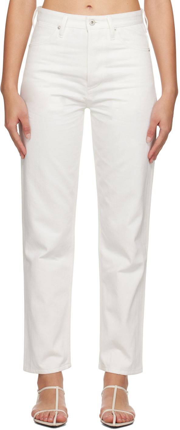 Jeans Jil Sander Five-Pocket Jeans Bijela | J04KA0103_J46544