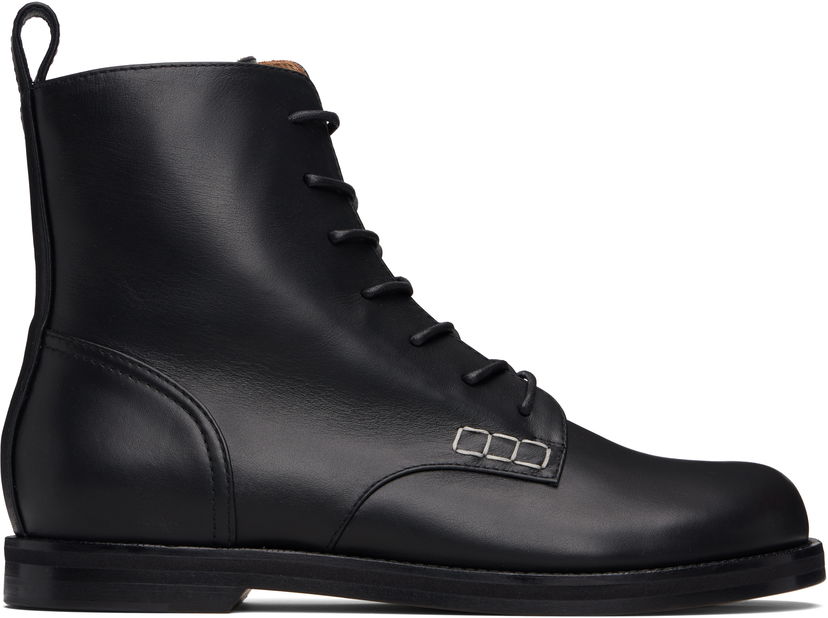Tenisice i cipele JW Anderson JW Anderson Lace-Up Leather Boots Crna | BT0108-LA0268