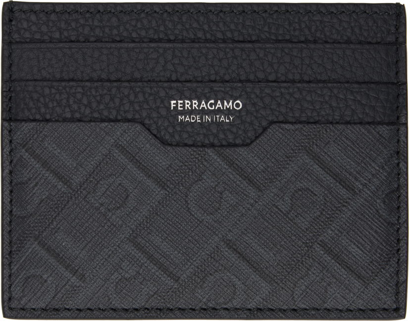 Novčanik FERRAGAMO Ferragamo Credit Card Holder Crna | 780321