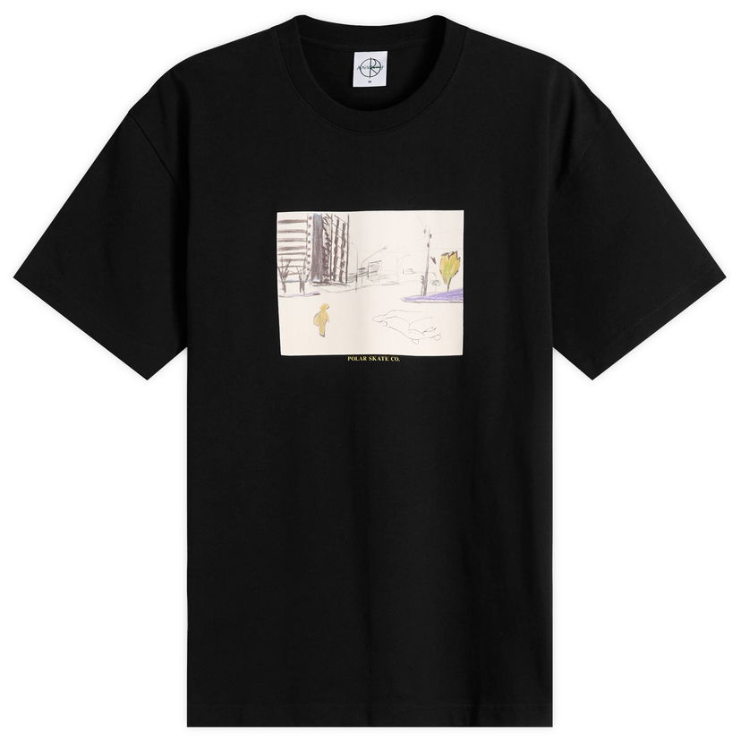Majica kratkih rukava Polar Skate Co. Downtown T-Shirt, Size Small Crna | PSC-F25-31-BLK
