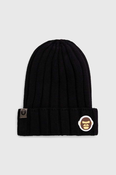 Kapica AAPE by A Bathing Ape AAPE Basic "Aldo" Badge Beanie Crna | AHT5245, 0