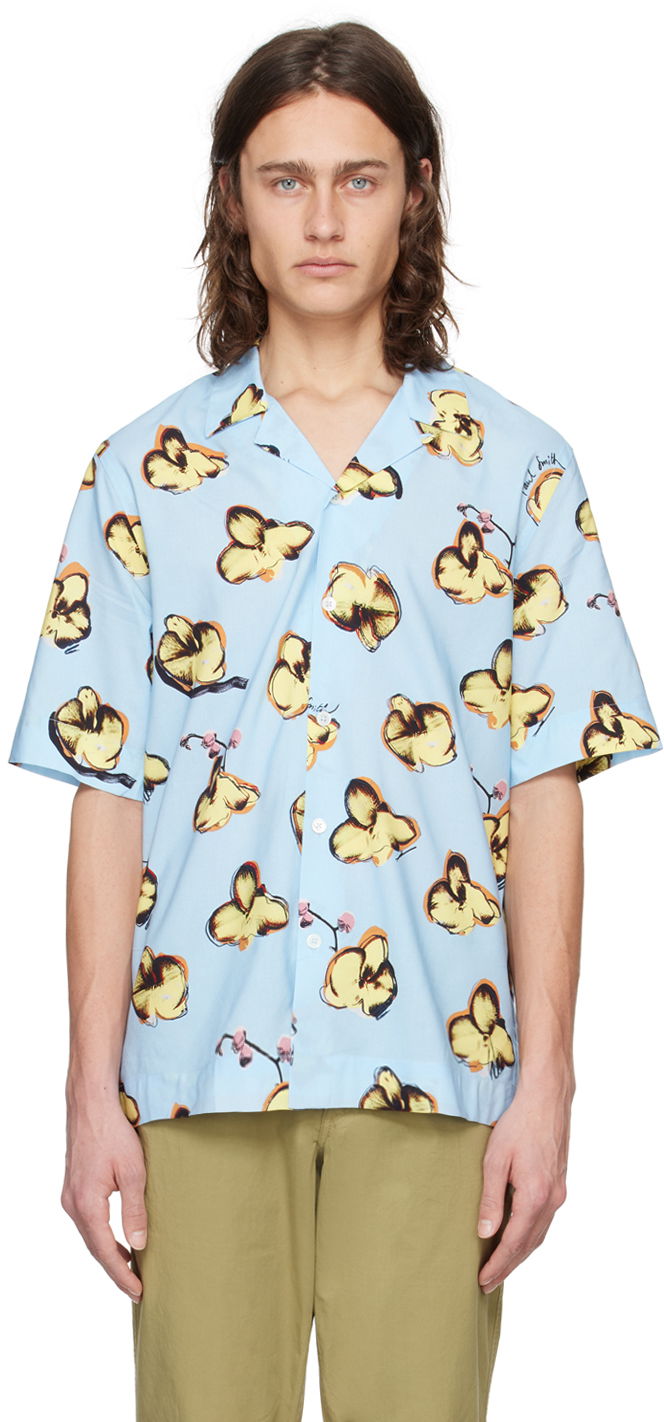 Košulja Paul Smith Paul Smith Orchid Print Shirt Plava | M1R-905U-M02333-40
