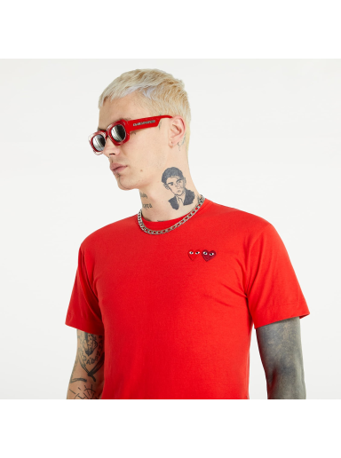 Majica kratkih rukava Comme des Garçons PLAY Double Heart Tee Crvena | AZT226 red