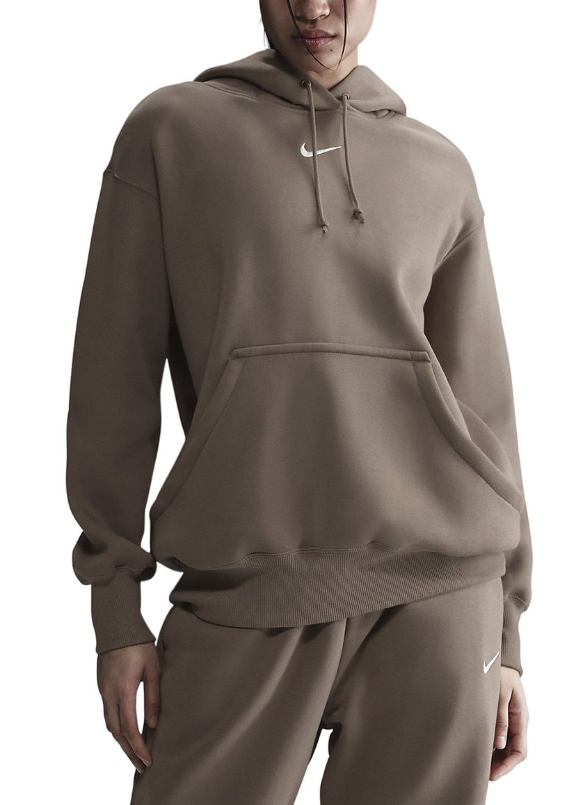 Dukserice Nike Nike Phoenix Fleece Hoodie Smeđa | dq5860-233