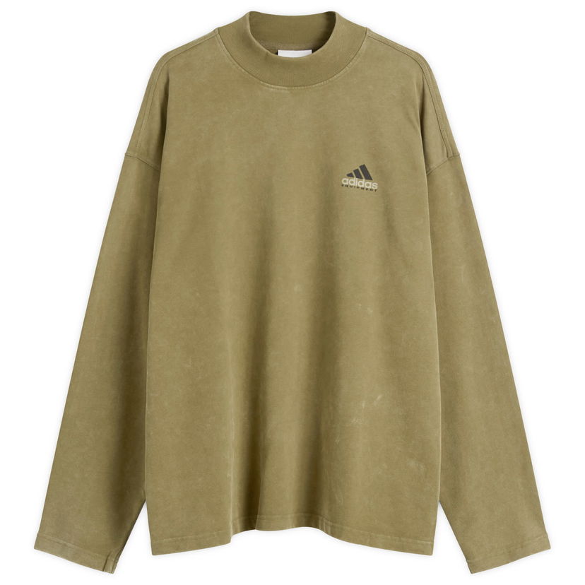 Majica kratkih rukava adidas Originals EQT Graphic Long-Sleeve Mock Neck T-Shirt Zelena | JV5812