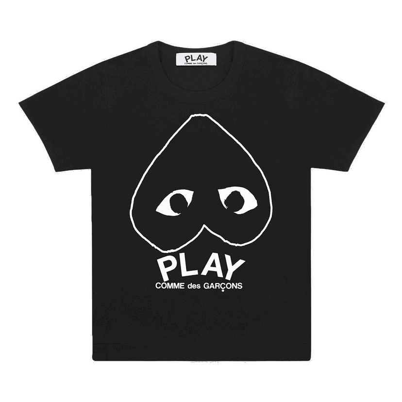 Majica kratkih rukava Comme des Garçons PLAY Inverted Big Heart T-Shirt Crna | AZ T114 051 1