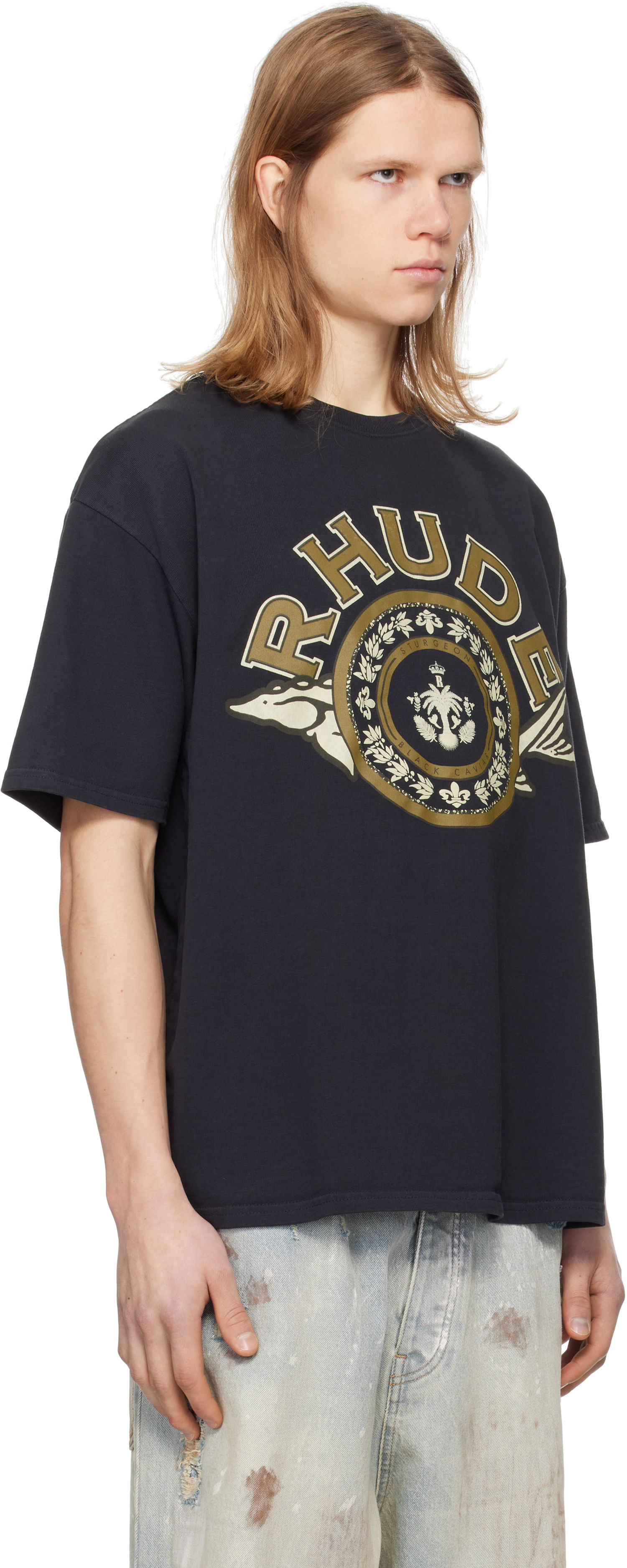 Majica kratkih rukava Rhude Rhude Caviar Graphic T-Shirt Crna | RHPS25TT05012, 1