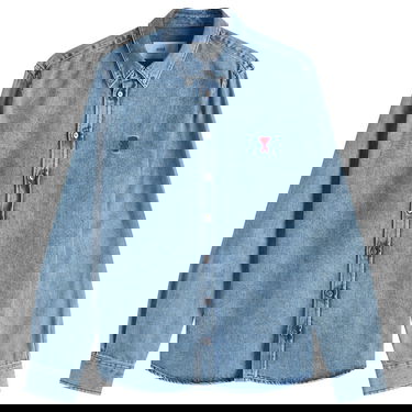 Košulja AMI AMI Paris ADC Denim Shirt, Size Large Plava | USH063-DE0056-480, 0