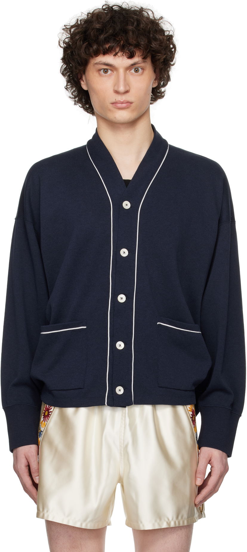 Džemper Bode Bode Uniform Cardigan Tamnoplava | MRS25CS033