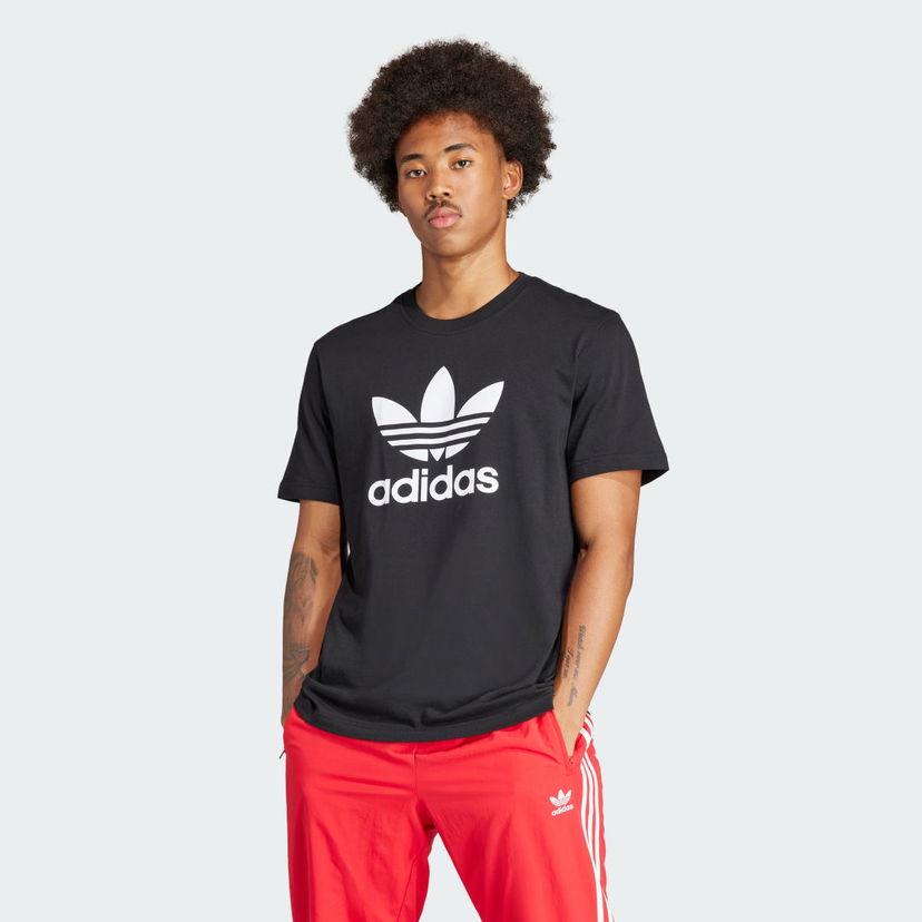 Majica kratkih rukava adidas Originals Adicolor Trefoil Tee Crna | IU2364