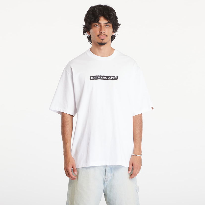 Majica kratkih rukava BAPE A BATHING APE Screen Print Stencil Logo Relaxed Fit Short Sleeve Tee White Bijela | 001TEK801332M WHT