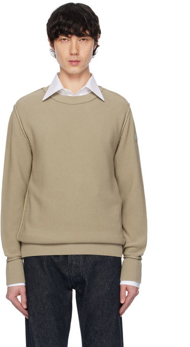 Džemper Moncler Moncler Textured Cotton Sweater Bež | K10919C00001M1367, 0