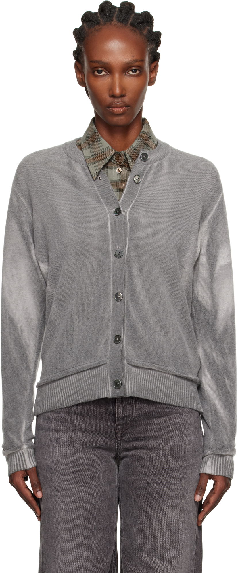 Džemper OUR LEGACY OUR LEGACY Dual Cardigan Siva | W4253DG