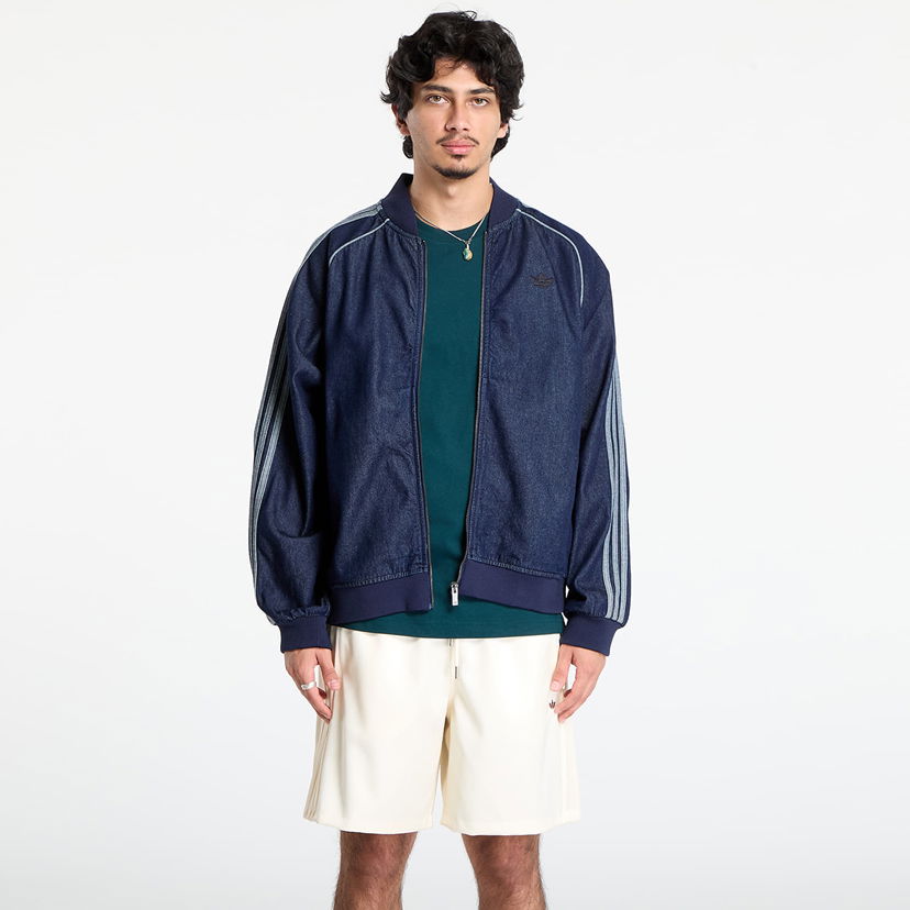 Jakna adidas Originals SST Adicolor Loose Denim Jacket Tamnoplava | JX6461