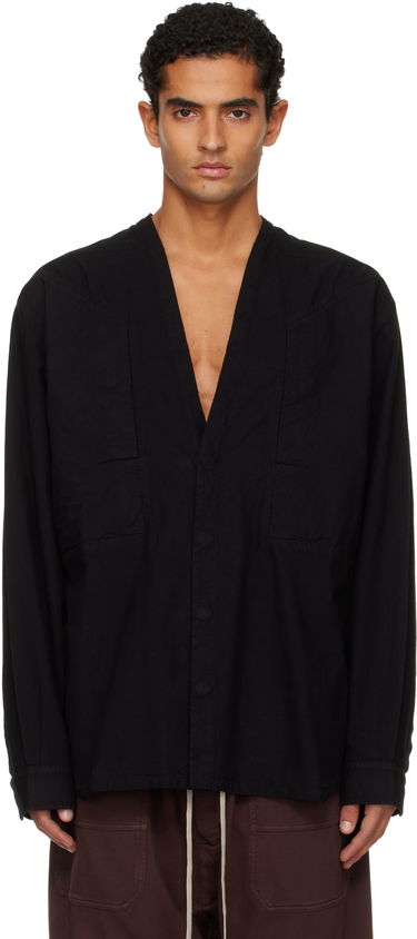 Košulja Rick Owens Concordians Larry Jumbo Fogpocket Shirt Crna | DU02E7298 CL, 0