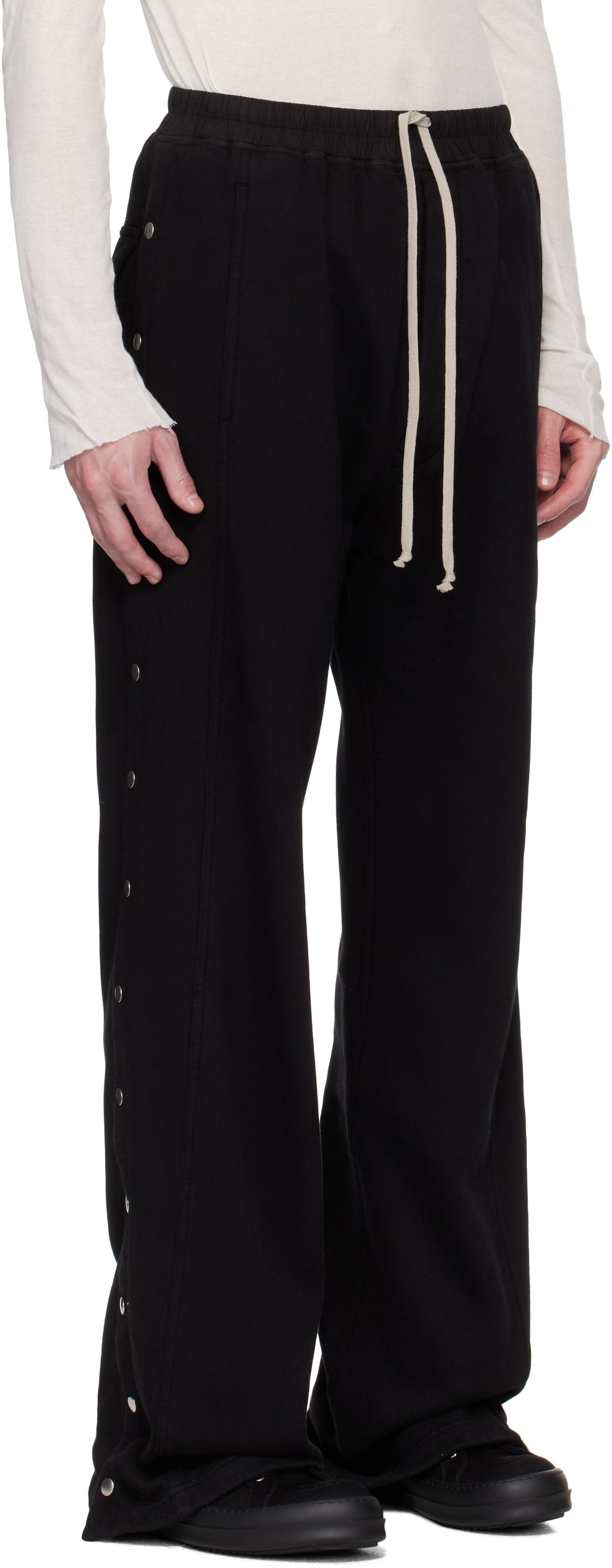 Trenirka Rick Owens Rick Owens DRKSHDW Hollywood Pusher Sweatpants Crna | DU01E3393 F, 1