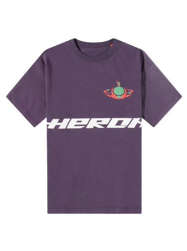 Majica kratkih rukava HERON PRESTON Globe Burn T-Shirt Ljubičasta | HMAA032F23JER0173750