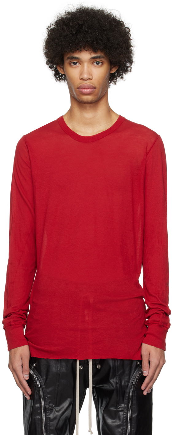 Majica kratkih rukava Rick Owens Basic T-Shirt Crvena | RU01D3252 UC, 0