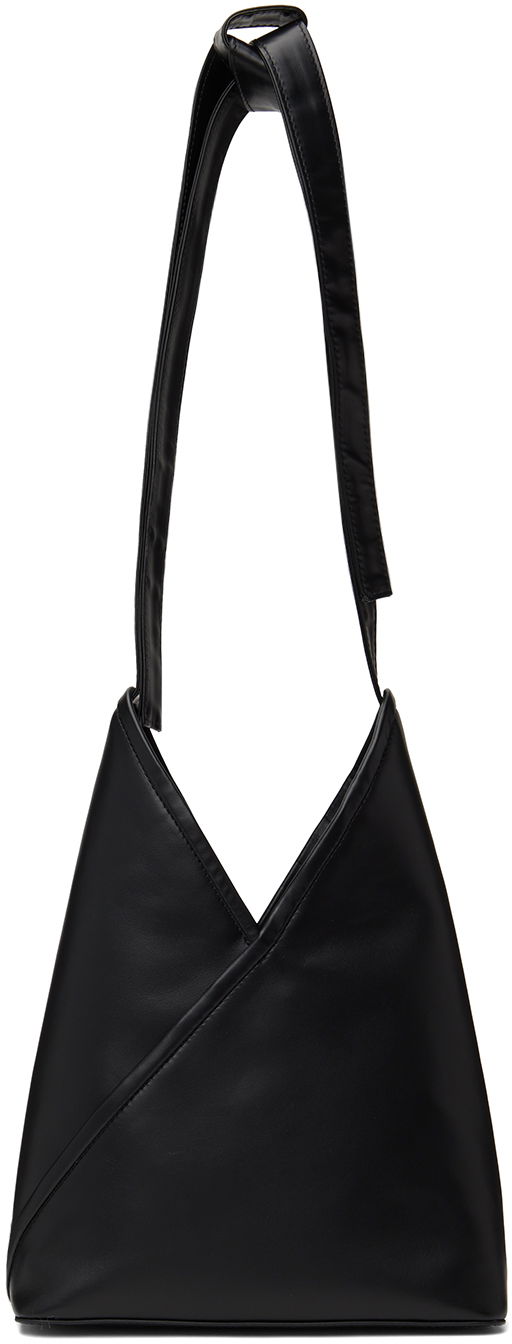 Torba za rame Maison Margiela MM6 Triangle Ballet Bag Crna | SB6WD0022 P6418