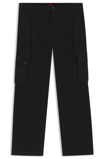 Cargo hlače BOSS Slim-Fit Cargo Trousers Crna | 50541377, 0