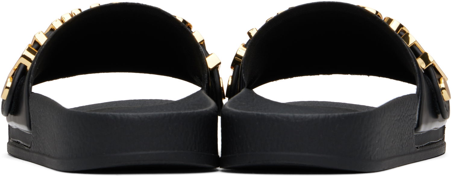 Dodaci Moschino Moschino Lettering Logo Slides Crna | MA28032G1M M11 000, 1