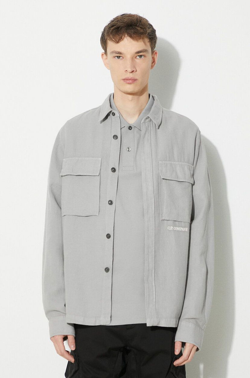 Košulja C.P. Company Broken Shirt Siva | 16CMSH159A006501G