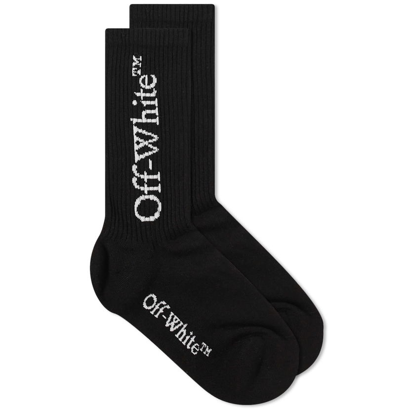 Čarape Off-White Mid Bookish Calf Socks Crna | OWRA035C99KNI0011001