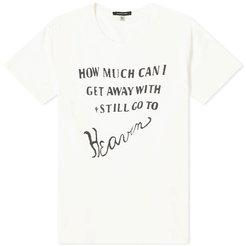 Majica kratkih rukava R13 R13 How Much Can I Get Away With Boy T-Shirt, Size Large Bijela | R13WK001K107B