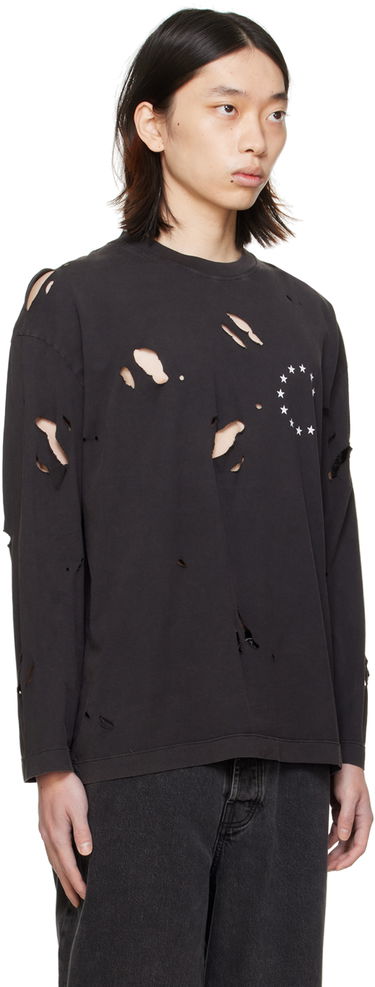 Majica kratkih rukava Études Études Spirit Europa Destroyed Long Sleeve T-Shirt Crna | E24MM180A00895, 1